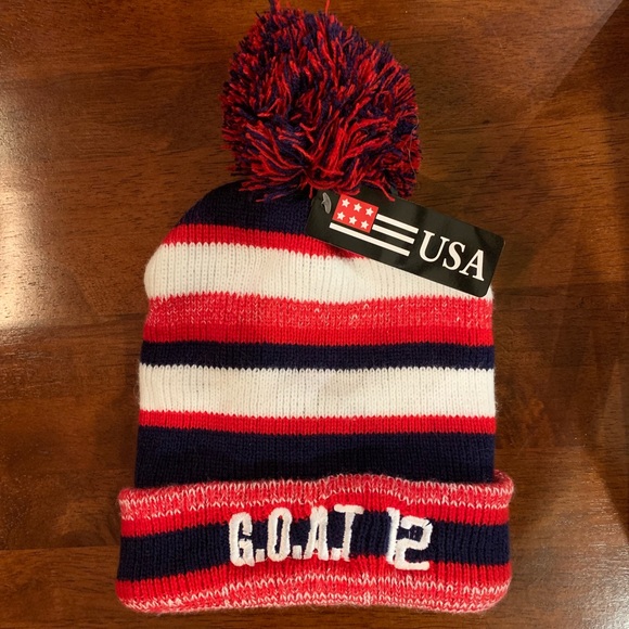 tom brady knit hat